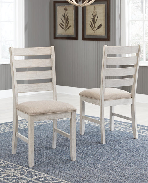 Skempton White/Light Brown Dining Chair (Set of 2) - D394-01X2