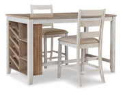 Skempton White/Light Brown 3 - Piece Counter Height Set - DMV FurnitureCounter Height Set