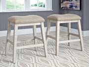 Skempton White/Light Brown 5 - Piece Counter Height Set w/ Stools - DMV FurnitureCounter Height Set