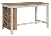Skempton White/Light Brown 5 - Piece Counter Height Set w/ Stools - DMV FurnitureCounter Height Set