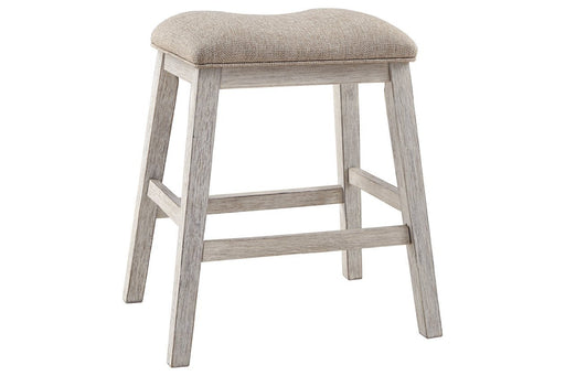 Skempton White/Light Brown Counter Height Bar Stool (Set of 2) - DMV FurnitureBarstool