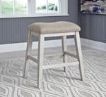 Skempton White/Light Brown Counter Height Bar Stool (Set of 2) - DMV FurnitureBarstool