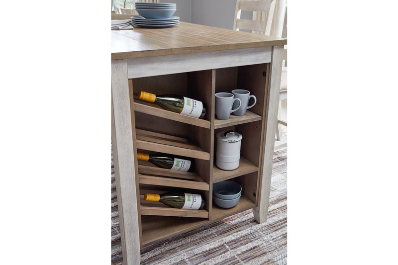 Skempton White/Light Brown Counter Height Dining Table - DMV FurnitureCounter Height Table