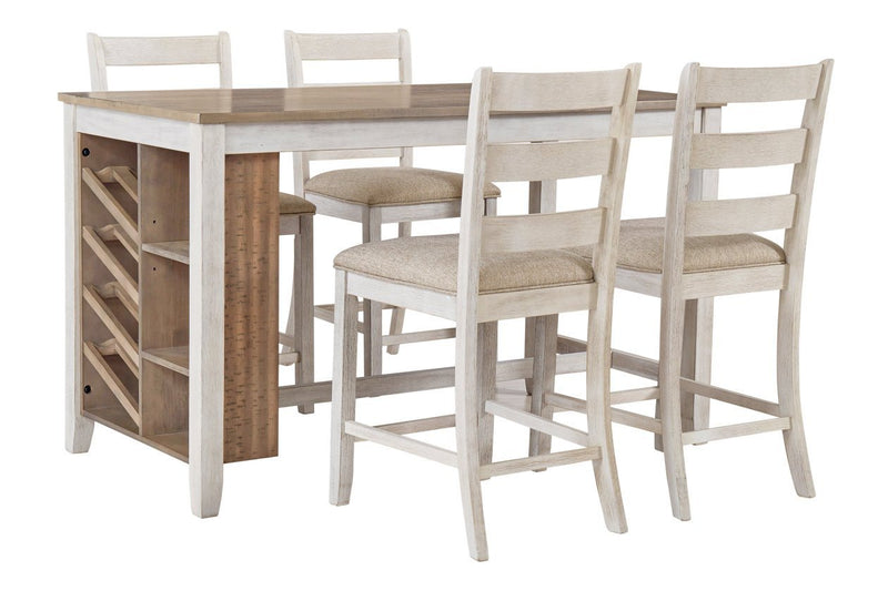 Skempton White/Light Brown Counter Height Dining Table - DMV FurnitureCounter Height Table