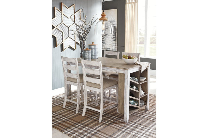 Skempton White/Light Brown Counter Height Dining Table - DMV FurnitureCounter Height Table