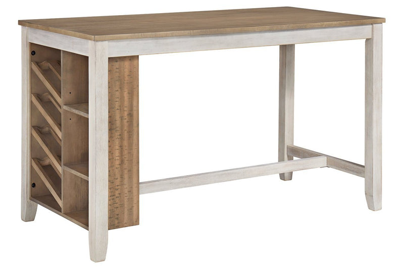 Skempton White/Light Brown Counter Height Dining Table - DMV FurnitureCounter Height Table
