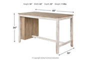 Skempton White/Light Brown Counter Height Dining Table - DMV FurnitureCounter Height Table