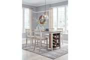 Skempton White/Light Brown Counter Height Dining Table - DMV FurnitureCounter Height Table