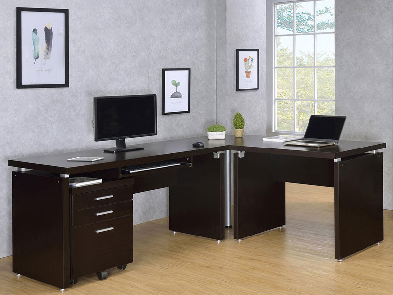 Skylar 3-drawer Home Office Mobile File Cabinet Cappuccino - 800894