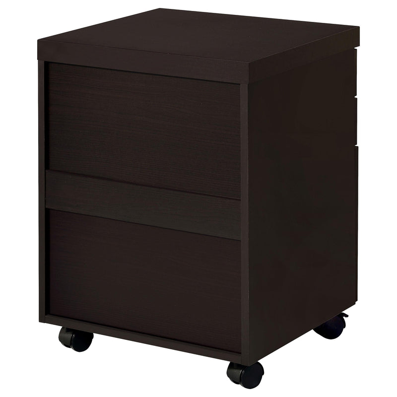 Skylar 3-drawer Home Office Mobile File Cabinet Cappuccino - 800894