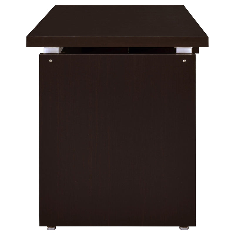 Skylar 55-inch Computer Desk with Keyboard Drawer Cappuccino - 800891
