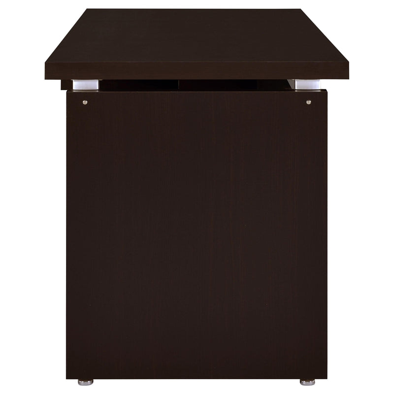 Skylar 83-inch L-Shaped Office Computer Desk Cappuccino - 800891L