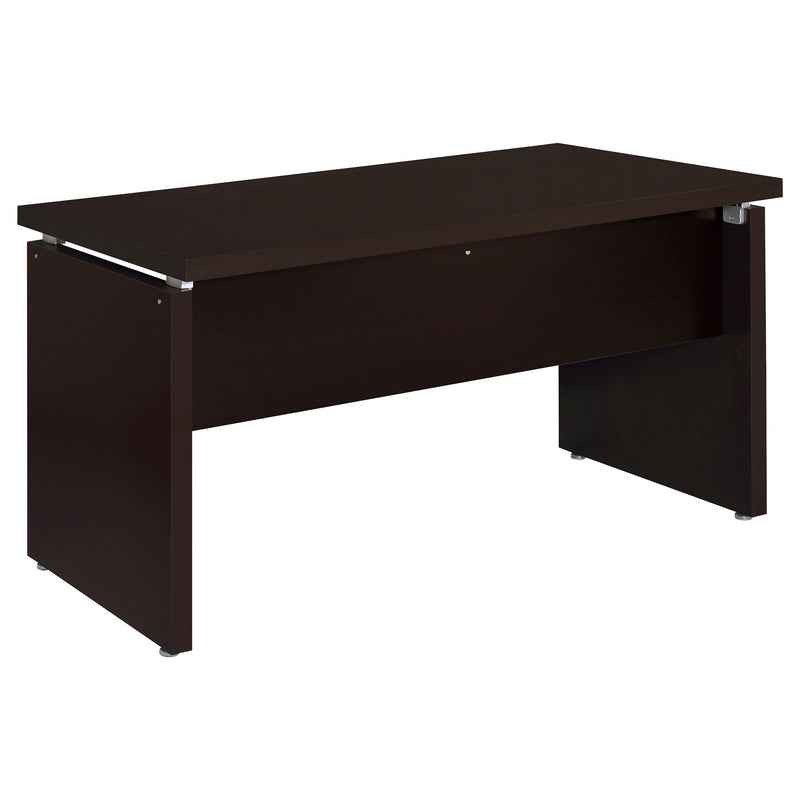 Skylar 83-inch L-Shaped Office Computer Desk Cappuccino - 800891L