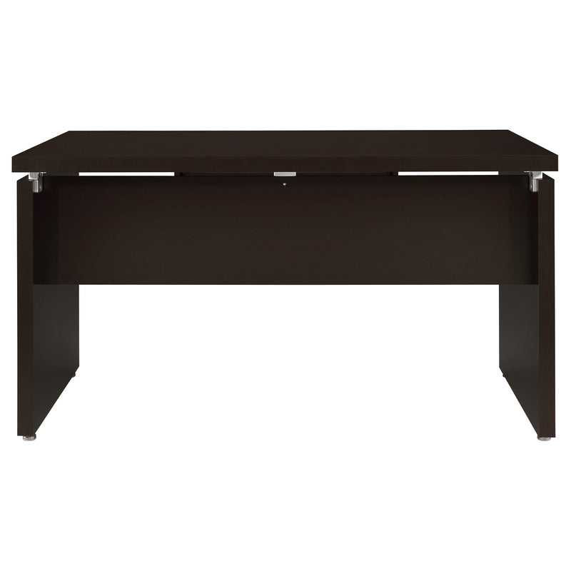 Skylar 83-inch L-Shaped Office Computer Desk Cappuccino - 800891L