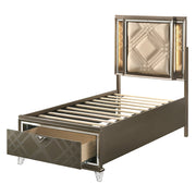 Skylar Full Bed W/Led & Storage - 25335F