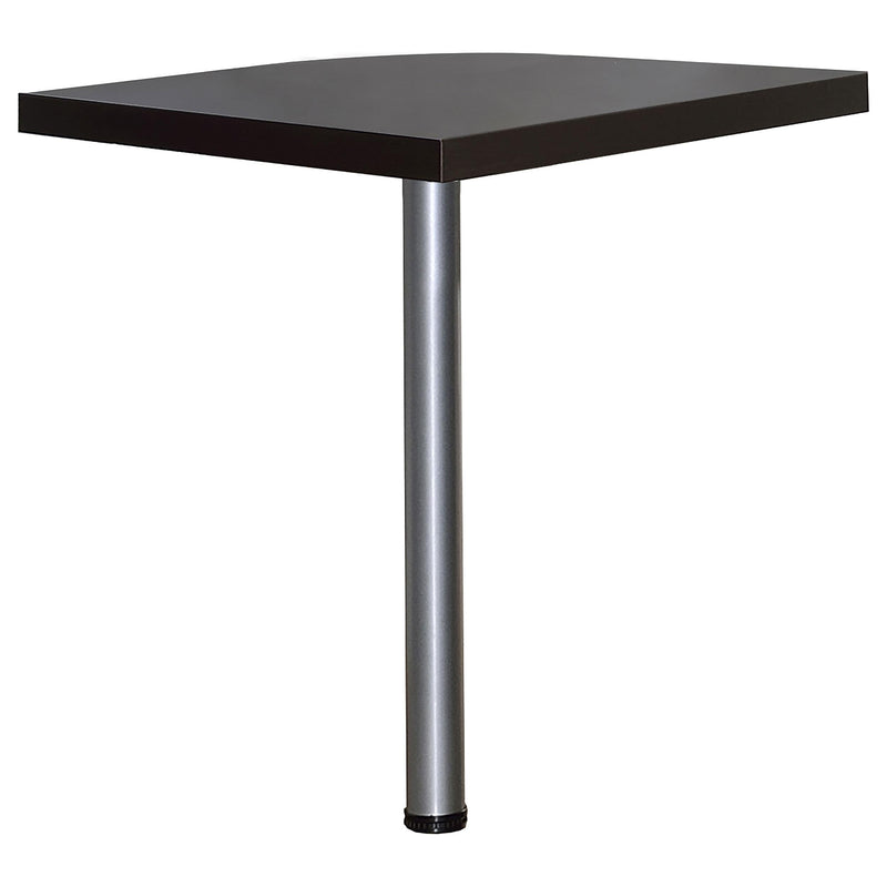 Skylar L-Shape Desk with Mobile File Cabinet Cappuccino - 800891-S4