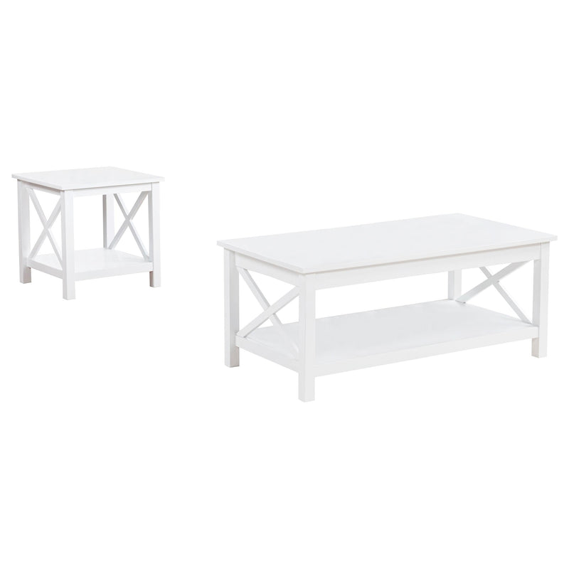 Skyview 2-piece Rectangular Lift Top Coffee Table Set White - 722088-S2