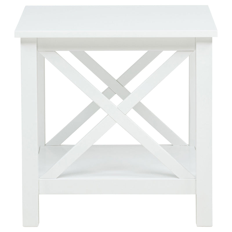 Skyview 2-piece Rectangular Lift Top Coffee Table Set White - 722088-S2