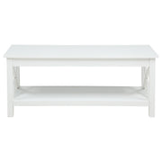 Skyview 44-inch Rectangular Lift Top Coffee Table White - 722088