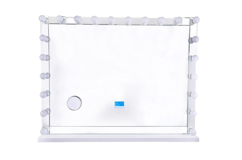SM3942- SMART MIRROR 32 X 45 - WHITE  BLUETOOTH SPEAKES CHARGING PORT - 210000006196