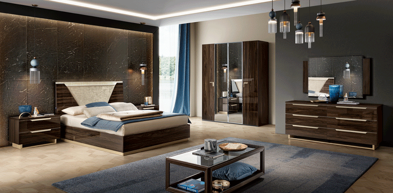 Smart Bed Walnut Queen - DMV Furniture