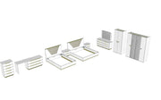 Smart Bedroom White Set - DMV FurnitureBedroom Set