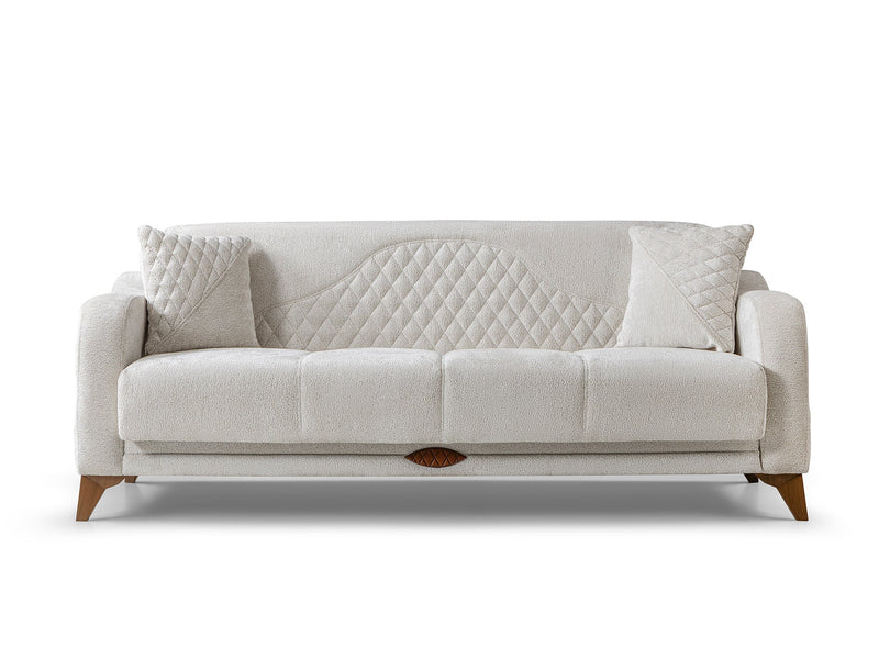 Smart Convertible Loveseat in Cream - 200-ST-SMA-HENRY05-2
