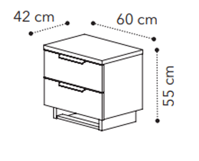 Smart Mini Night Stand Walnut - i39651