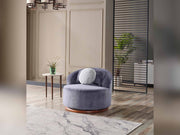 Snowy 3-pieces (Sofa & Loveseat & Swivel Chair) Livingroom Set Anthracite in Anthracite - 101-SNO-ROMAA-321