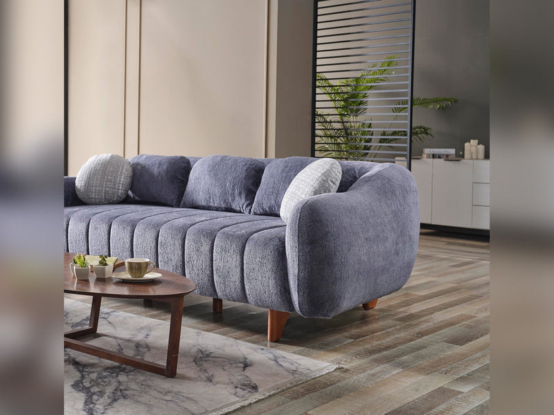 Snowy Stationary Loveseat Anthracite in Anthracite - 101-SNO-ROMAA-2