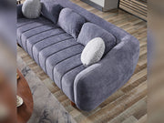 Snowy Stationary Sofa Anthracite in Anthracite - 101-SNO-ROMAA-3