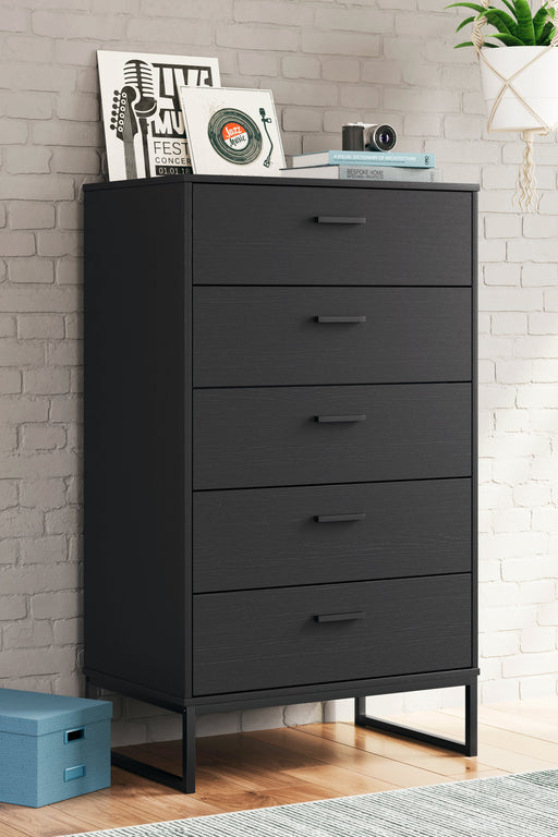 Socalle Black Chest of Drawers - EB1865-245