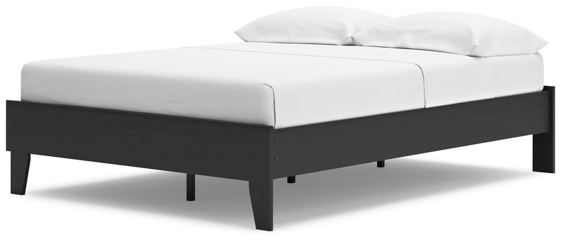 Socalle Black Full Platform Bed from Ashley - DMV Furniture