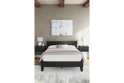Socalle Black Queen Panel Platform Bed - DMV FurnitureQueen Bed
