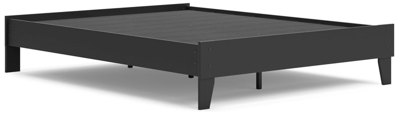 Socalle Black Queen Platform Bed - EB1865-113
