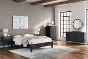 Socalle Black Queen Platform Bed - EB1865-113