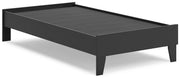 Socalle Black Twin Platform Bed from Ashley - DMV Furniture