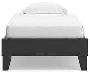 Socalle Black Twin Platform Bed from Ashley - DMV Furniture