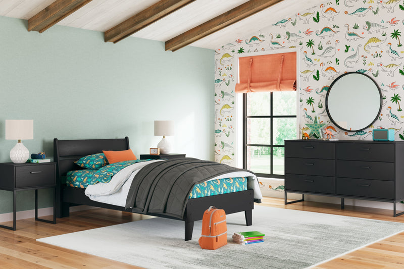 Socalle Black Youth Panel Platform Bedroom Set - DMV FurnitureYouth Bedroom Set