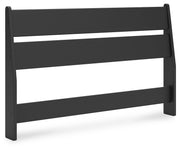 Socalle Full Panel Headboard with Dresser, Chest and Nightstand in Black - PKG018863
