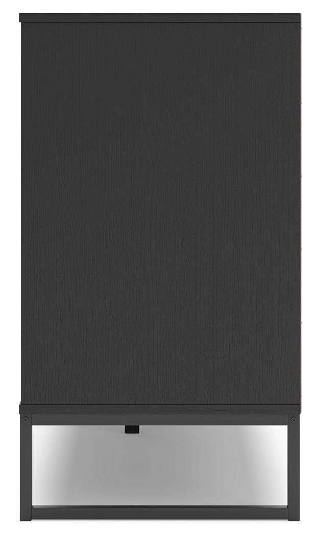 Socalle Full Panel Headboard with Dresser, Chest and Nightstand in Black - PKG018863