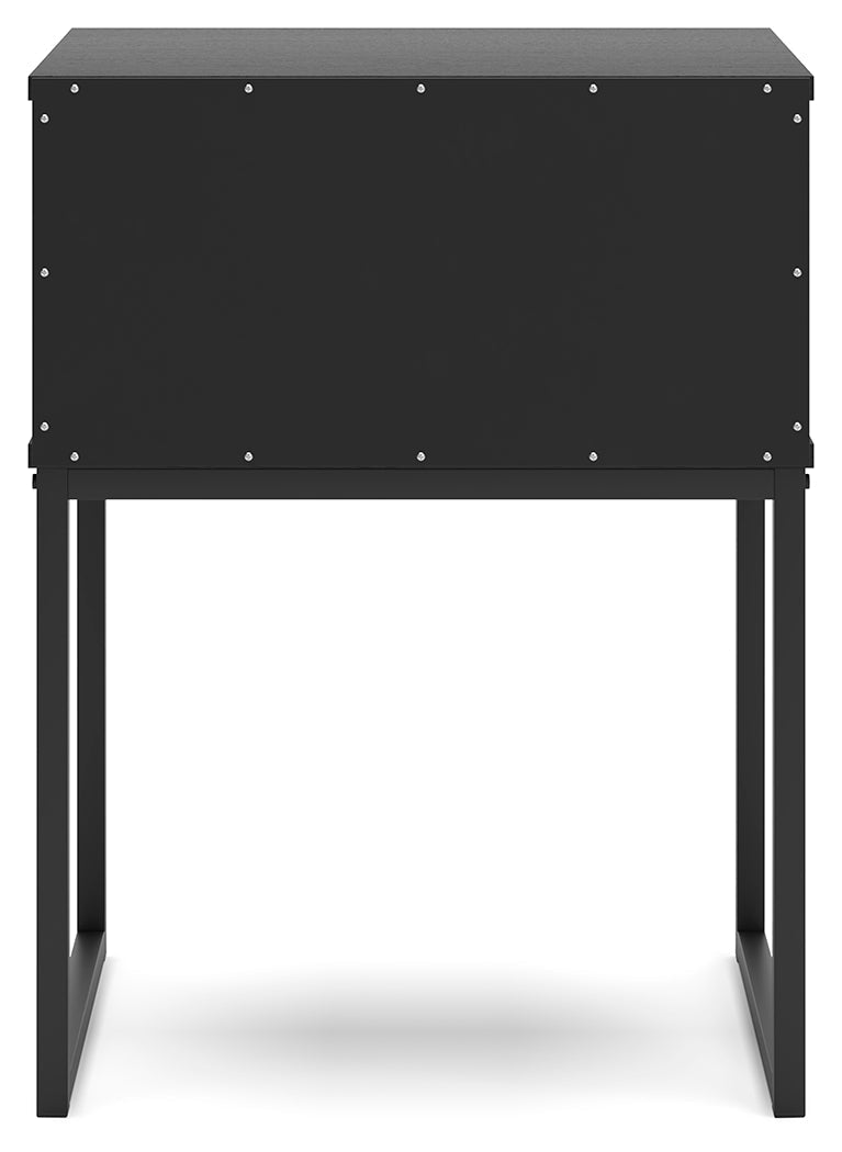 Socalle Full Panel Platform Bed with Dresser, Chest and Nightstand in Black - PKG018875