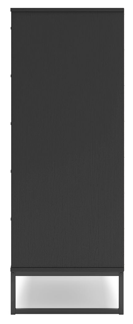 Socalle Full Platform Bed with Dresser and Chest in Black - PKG018850