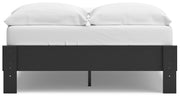 Socalle Full Platform Bed with Dresser and Nightstand in Black - PKG018851