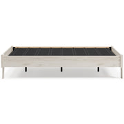 Socalle Full Platform Bed with Mattress in Light Natural - PKG018221