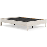 Socalle Full Platform Bed with Mattress in Light Natural - PKG018221