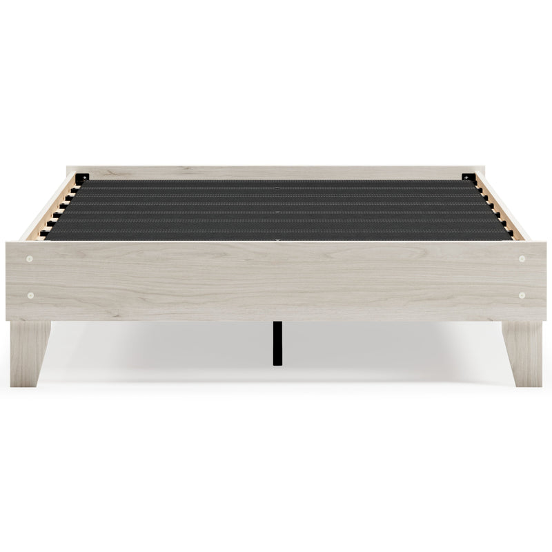 Socalle Full Platform Bed with Mattress in Light Natural - PKG018221