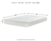 Socalle Full Platform Bed with Mattress in Light Natural - PKG018223