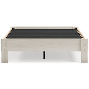 Socalle Full Platform Bed with Mattress in Light Natural - PKG018223