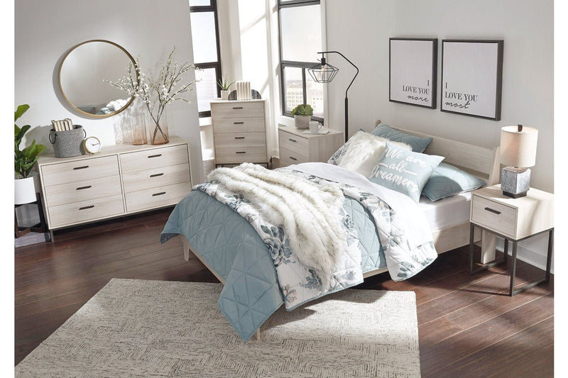 Socalle Natural Full Panel Platform Bed - DMV FurnitureFull Bed